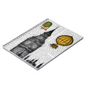 Big Ben en  Hot Air-ballonnen Notitieboek (Linkerzijde)