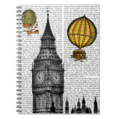 Big Ben en  Hot Air-ballonnen Notitieboek (Voorkant)