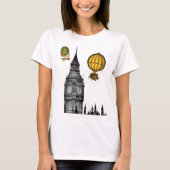 Big Ben en  Hot Air-ballonnen T-shirt (Voorkant)