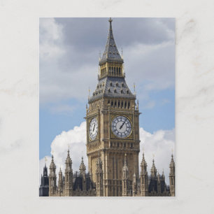 Big Ben en Houses of Parliament, Londen, Briefkaart