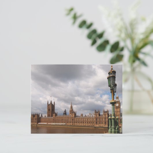 Big Ben en Houses van het Parlement in Londen kaar Briefkaart (Staand voorkant)