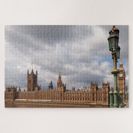 Big Ben en Houses van het Parlement in Londen Legpuzzel (Horizontaal)