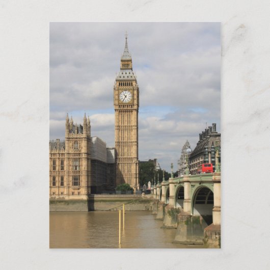 Big Ben en Houses van het Parlement - Londen Briefkaart (Voorkant)