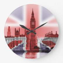 Big Ben en Houses van het Parlement, Union Jack