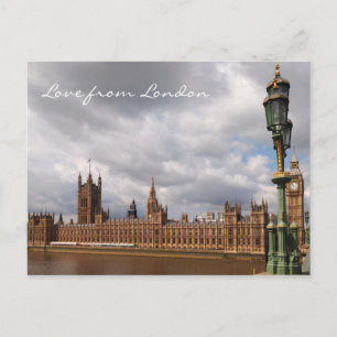 Big Ben en Parliament Love van London briefkaart