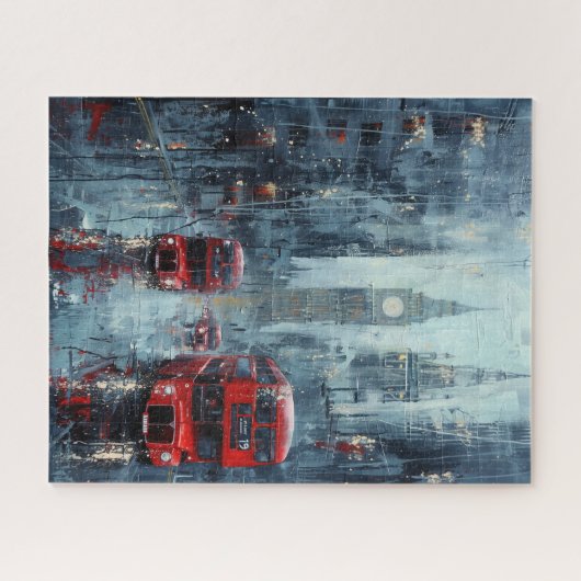 Big Ben en Red Commuter Bussen Legpuzzel (Horizontaal)