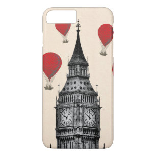 Big Ben en Red Hot Air Balloons 2 iPhone 8/7 Plus Hoesje