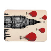 Big Ben en Red Hot Air Balloons 2 Magneet (Horizontaal)