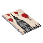 Big Ben en Red Hot Air Balloons 2 Notitieboek (Rechterzijde)