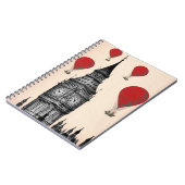 Big Ben en Red Hot Air Balloons 2 Notitieboek (Linkerzijde)