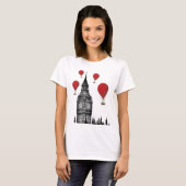 Big Ben en Red Hot Air Balloons 2 T-shirt (Voorkant volledig)