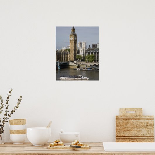 Big Ben en Thames River Poster (Keuken)