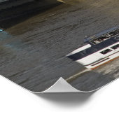 Big Ben en Thames River Poster (Hoek)