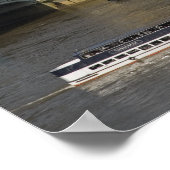 Big Ben en Thames River Poster (Hoek)