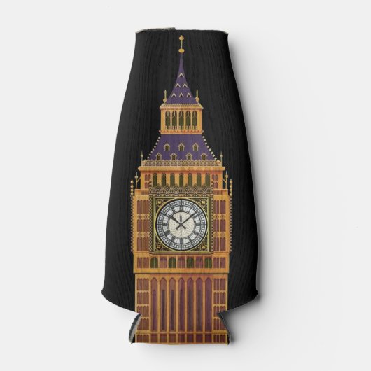 Big Ben/Engelse Flag Flessenkoeler Flesjeskoeler (Voorkant)