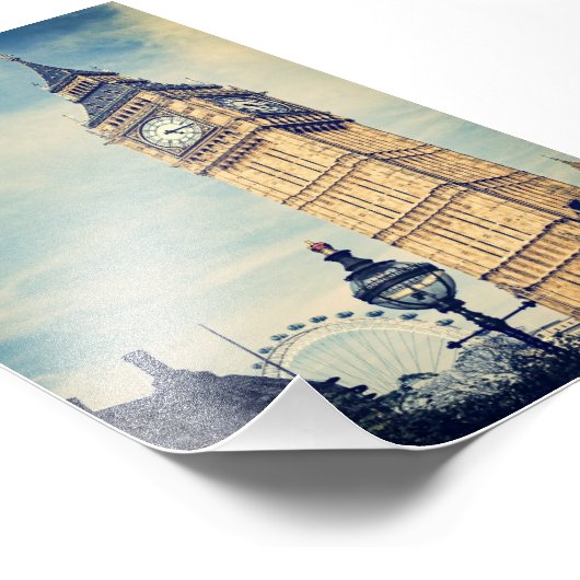 Big Ben Foto Afdruk (Hoek)