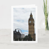 Big Ben & het London Eye, Engeland Kaart (Voorkant)
