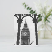 Big Ben in Black en White Briefkaart (Staand voorkant)
