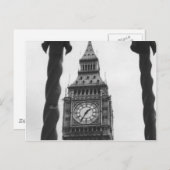Big Ben in Black en White Briefkaart (Voorkant / Achterkant)