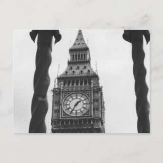 Big Ben in Black en White Briefkaart