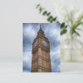 Big Ben in de wolken | Londen, Engeland Briefkaart (Staand voorkant)