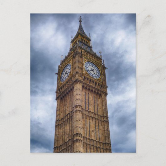 Big Ben in de wolken | Londen, Engeland Briefkaart (Voorkant)