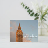 Big Ben in Londen briefkaart met dubbele tekst (Staand voorkant)