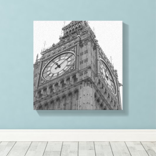 Big Ben in Londen Canvas Afdruk (Insitu (Houten vloer))