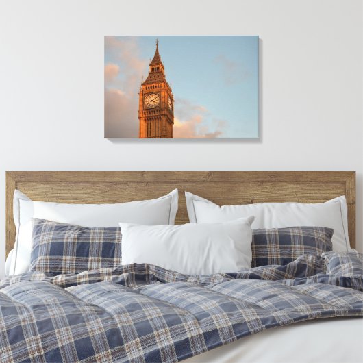 Big Ben in Londen canvas print (Insitu (Slaapkamer))