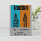 Big Ben in Londen Kaart (Staand voorkant)