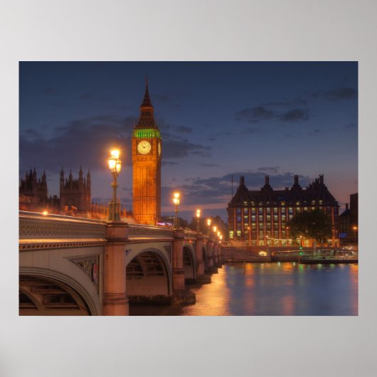 Big Ben in Londen Poster (Voorkant)