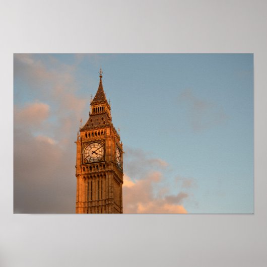 Big Ben in London poster print (Voorkant)