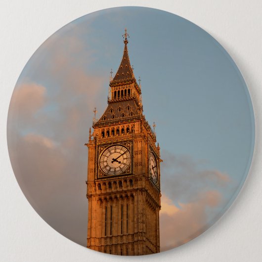 Big Ben in London Ronde Button 6,0 Cm (Voorkant)