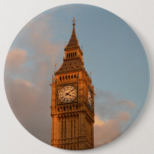 Big Ben in London Ronde Button 6,0 Cm