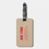 Big Ben in Westminster London gift Bagagelabel (Achterkant verticaal)