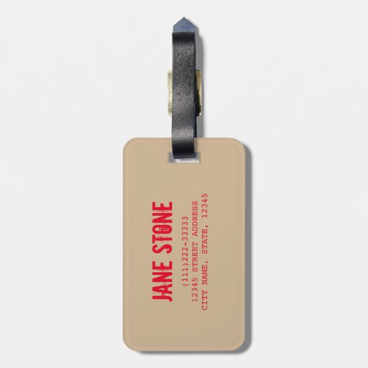 Big Ben in Westminster London gift Bagagelabel (Achterkant verticaal)