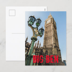 Big Ben in Westminster London gift Feestdagenkaart