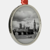Big Ben Kerstornament Metalen Ornament (Rechts)