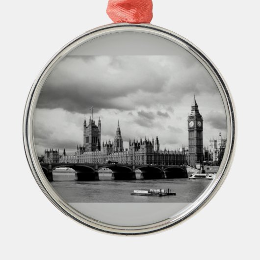 Big Ben Kerstornament Metalen Ornament (Voorkant)