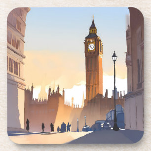 Big Ben-klokkentoren Londen Engeland VK Bier Onderzetter