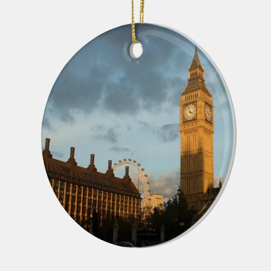 Big Ben-kloksierplant Keramisch Ornament (Links)