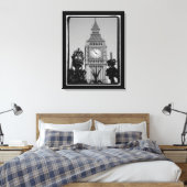 "Big Ben"-kloktoren in Westminster Palace Canvas Afdruk (Insitu (Slaapkamer))