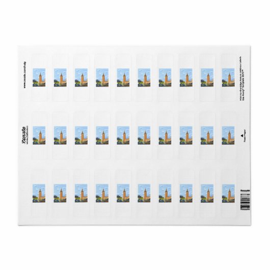 Big Ben Label (Full Sheet)