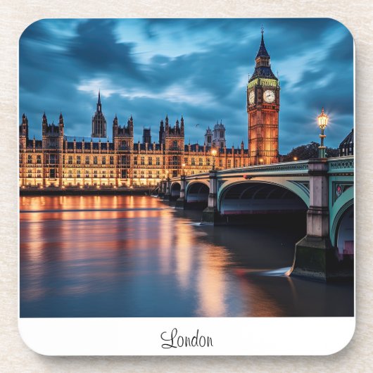 Big Ben, Londen. Bier Onderzetter (Voorkant)