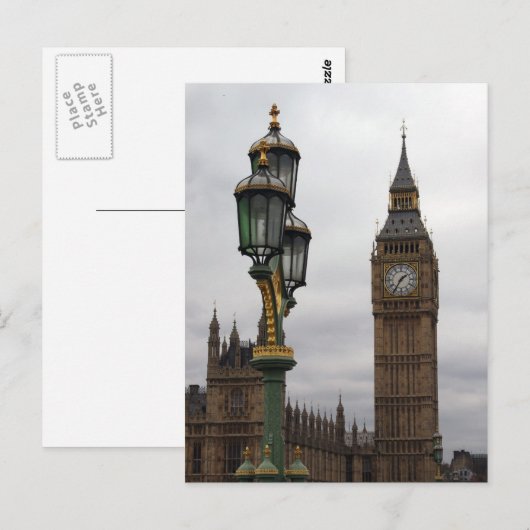 Big Ben - Londen - Briefkaart (Voorkant / Achterkant)