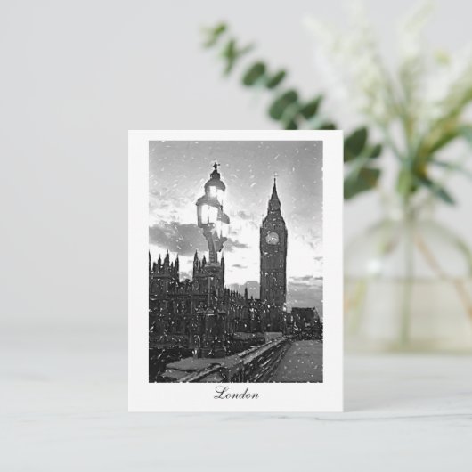 Big Ben, Londen Briefkaart (Staand voorkant)