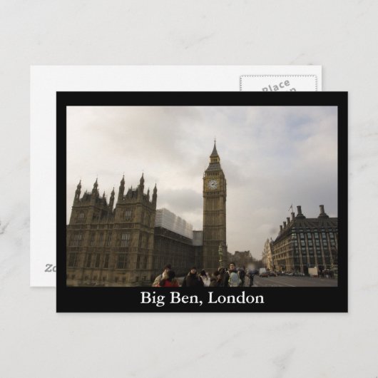 Big Ben, Londen Briefkaart (Voorkant / Achterkant)