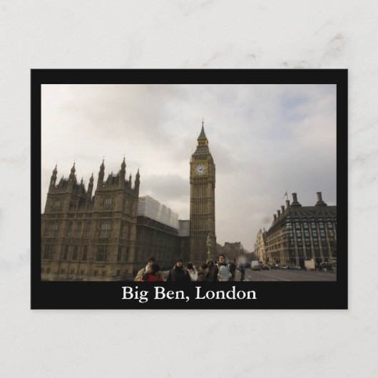 Big Ben, Londen Briefkaart (Voorkant)