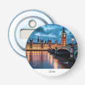 Big Ben, Londen. Button Flesopener (Voorkant)