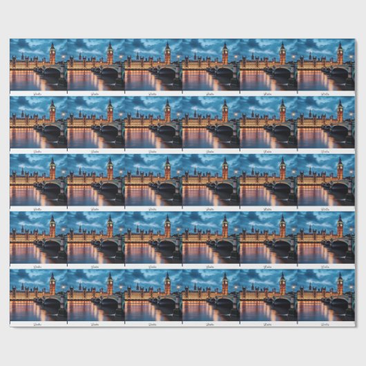 Big Ben, Londen. Cadeaupapier (Vlak)